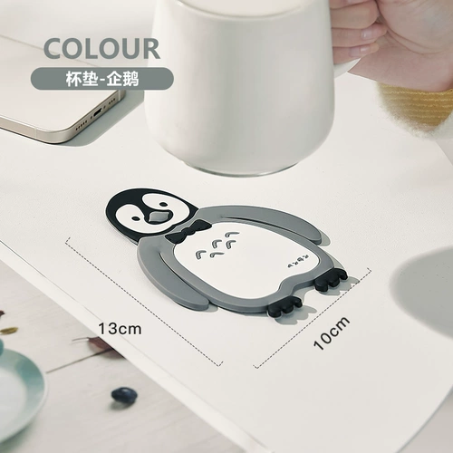 Мультяшный силиконовый нескользящий настольный коврик, защита от ожогов