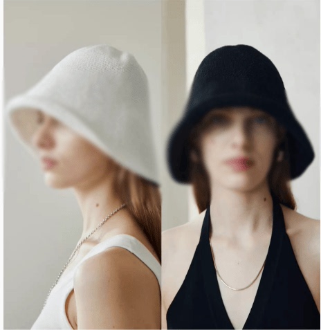 A Must-Have for Summer: Hand-Crocheted Minimalist Row-Style Fashionable Versatile Small-Head Sun Protection Knitted Bucket Hat