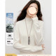 White sweater 2025 winter new women's slimming temperament basic base versatile half turtleneck sweater