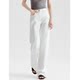 High-Waisted Wide-Leg Casual White Jeans for Women 2025 New Summer Straight Loose Floor-Length Pants
