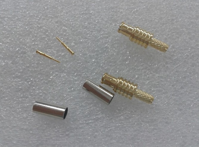 RF SMB-J Pressure Coupling RG174 RG316 High Frequency Cable Connector SMB Push Head Coupling