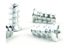 Computer case fan screw cooling fan screw flat tail self-tapping 5 * 10KB white zinc M5 flat head screw