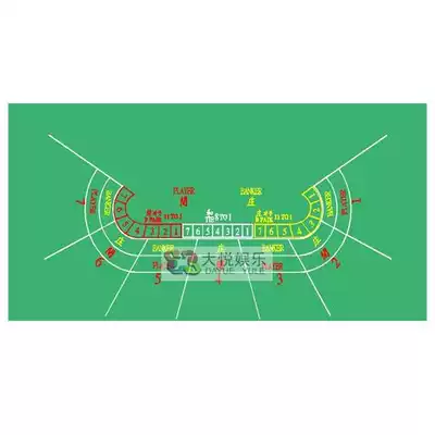 Baccarat tablecloth 7 People 9 people high-end three-defense Texas poker tablecloth can be customized