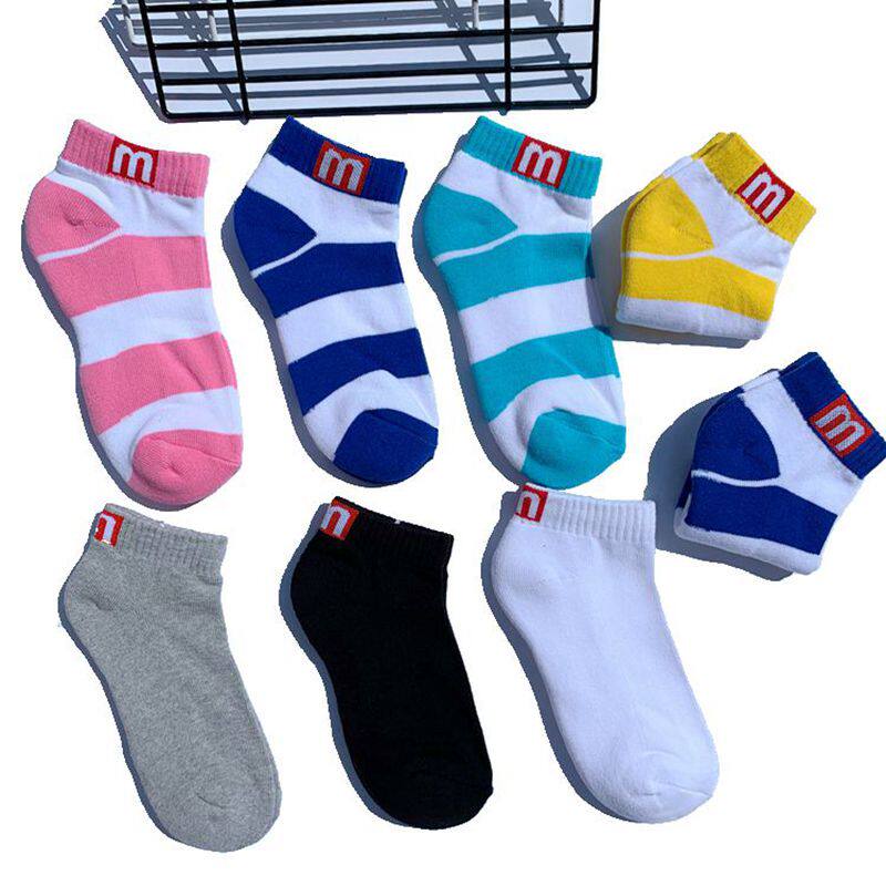 3 pairs of white solid color socks men's and women's socks towel bottom thick terry sports invisible socks sweat-absorbing personality skateboard socks
