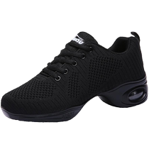 Dancing womens shoes beautiful Nicole 2024 Summer new square dance shoes with soft bottom adult web face breathable dance shoes