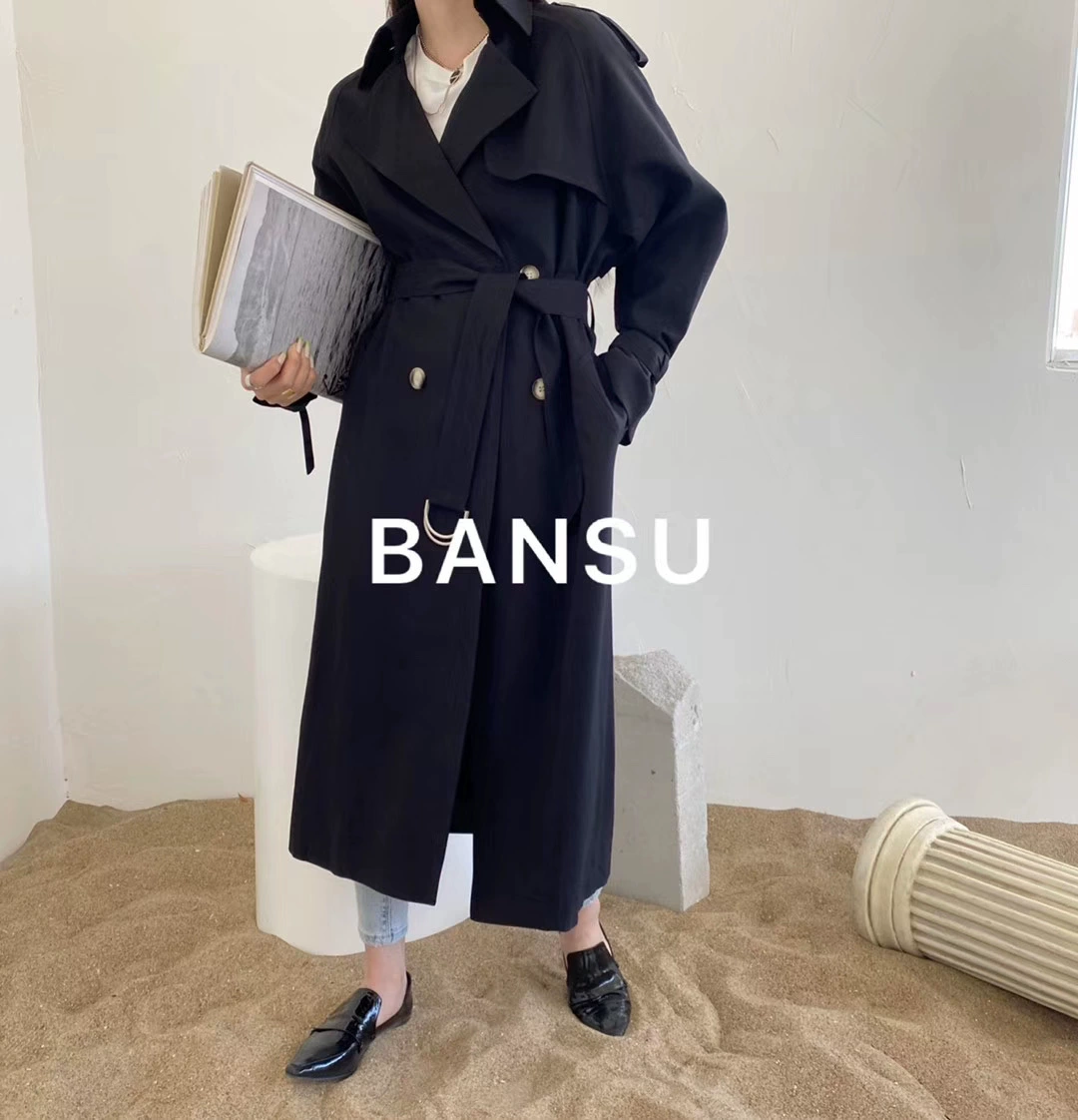 Áo gió bán cung cấp cho nữ phần dài 2020 Mùa xuân mới áo khoác nữ nhỏ thân áo phổ biến - Trench Coat