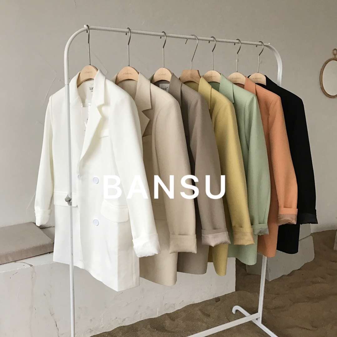 BANSU half-plain casual small suit jacket female Hong Kong Korean version of the cold British style chic net red suit 2020 spring