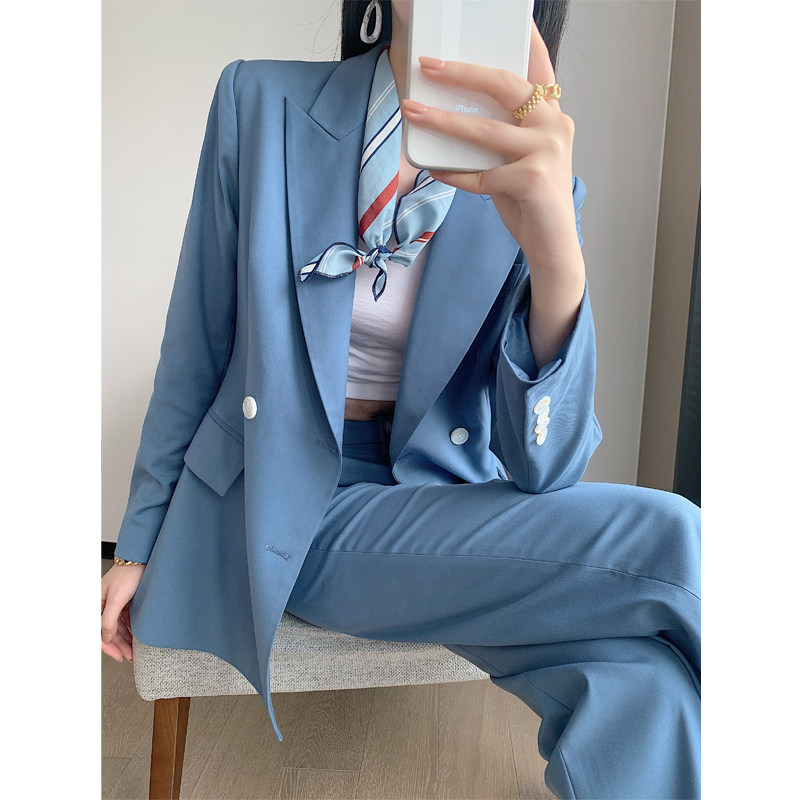 Big Cards High-end Suit Suit Women Spring Autumn New Casual Fashion Temperament The Goddess Van Advanced Sense Fried Street Little West Suit