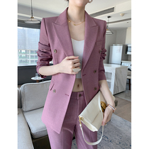 Big-name suit suit womens autumn high-end royal sister age reduction fried street High sense Korean fashion temperament casual suit