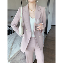 2021 autumn new big brand suit suit women high-end Korean fashion temperament British style casual professional suit
