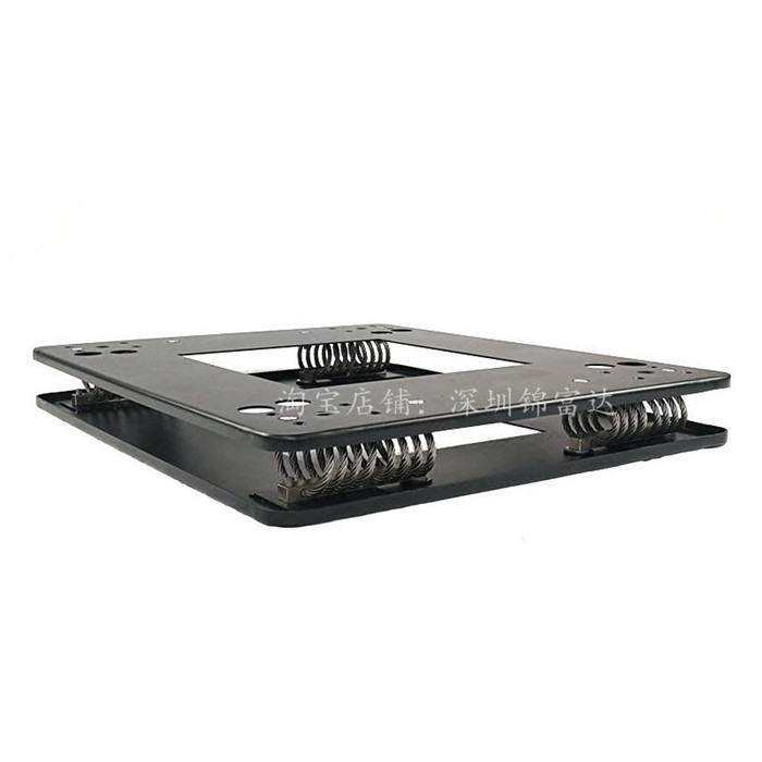 Vehicle cabinet shock-absorbing installation bottom plate Removable shock-absorbing cabinet bottom plate Plastic shock-absorbing air box bottom plate