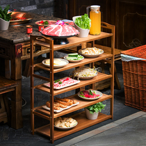 Vegetable rack Hot Pot restaurant commercial barbecue restaurant for kitchen home multifunctional fruit and vegetable shelf