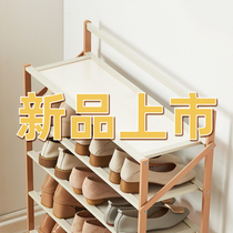 Shoe rack Home indoor drag shoe rack door wooden balcony door good-looking strong storage entry small shoe rack