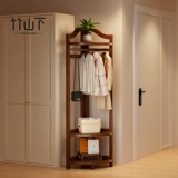 Вешалка для одежды напольная в спальне не занимает места, многофункциональная домашняя маленькая угловая вешалка для одежды, встроенный шкаф