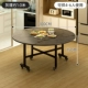 [灰理石纹 -单桌1.0米【推荐4-6人】【防污耐磨】【稳固不塌】]
