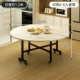 [白理石纹 -单桌1.2米【推荐6-8人】【防污耐磨】【稳固不塌】]