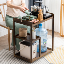 Tea table Home small tea car mobile coffee table table living room new Chinese simple modern tea set set one tea table
