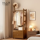 Открытая 𫔭Плавающая вешалка для одежды, напольная вешалка для одежды в спальне, шкаф для хранения, встроенный многофункциональный небольшой шкаф, можно хранить