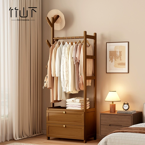 Открытая 𫔭Плавающая вешалка для одежды, напольная вешалка для одежды в спальне, шкаф для хранения, встроенный многофункциональный небольшой шкаф, можно хранить