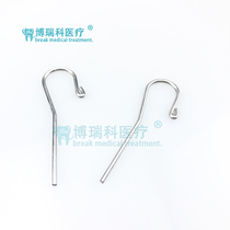  Dental oral materials Stainless steel lip groove root canal measuring instrument Root measuring instrument Lip hook Mouth hook Pull lip hook
