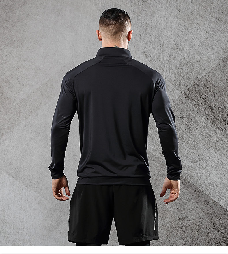 Thể thao nhẹ áo khoác nam mỏng dài tay wicking thở tập thể dục chạy lỏng giản dị windproof áo khoác thể thao ao khoac the thao