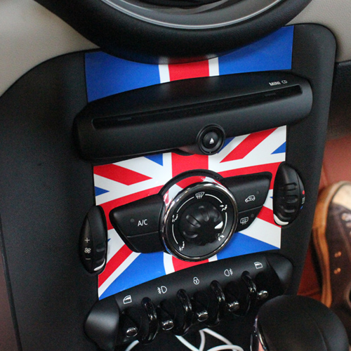 宝马迷你 MINI ONE COOPER 仪表贴片中控台装饰贴纸米字旗 格子