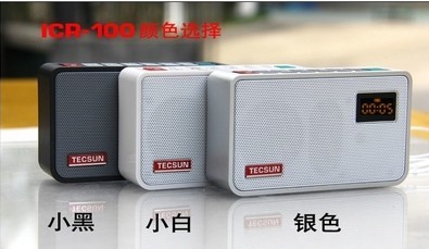 Tecsusun Desheng ICR-100 ICR100 Card-in-card radio recorder Broadcast radio without a card