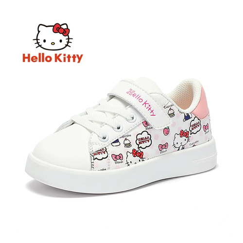 Hello Kitty, осенние кроссовки, детские белые кеды для школьников и студентов для отдыха, тренд сезона