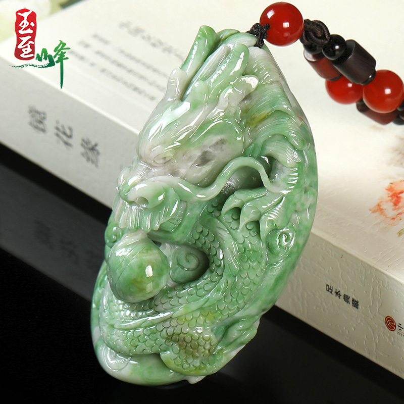 玉至峰南阳独山玉龙行天下手把件：男士专属天然玉石龙头把玩件