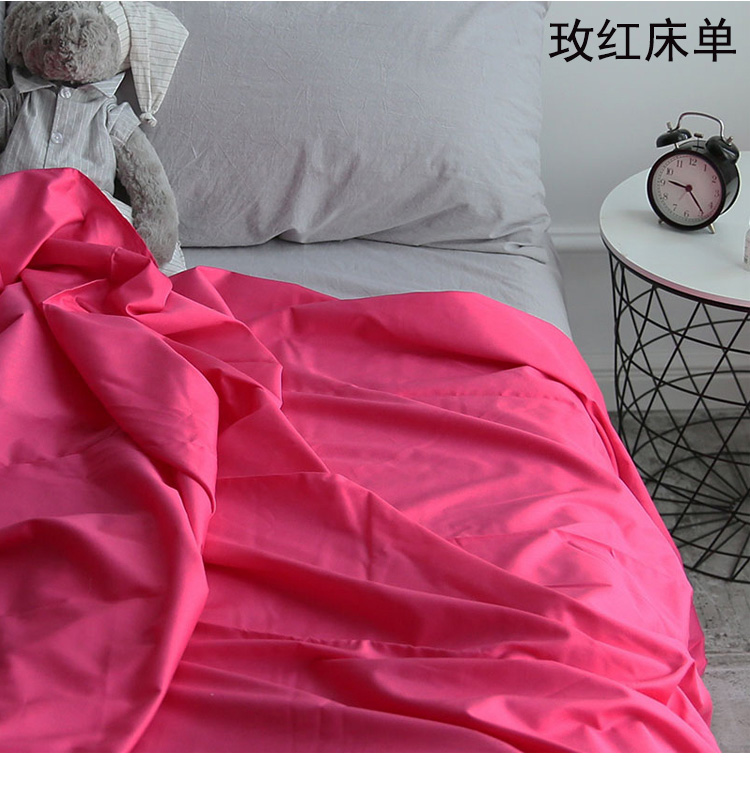 Khăn bông mảnh duy nhất của rắn màu bông twill đồng bằng tối giản Bắc Âu phòng mô hình INS mạng chăn đỏ người đúp - Khăn trải giường ra giường màu xám