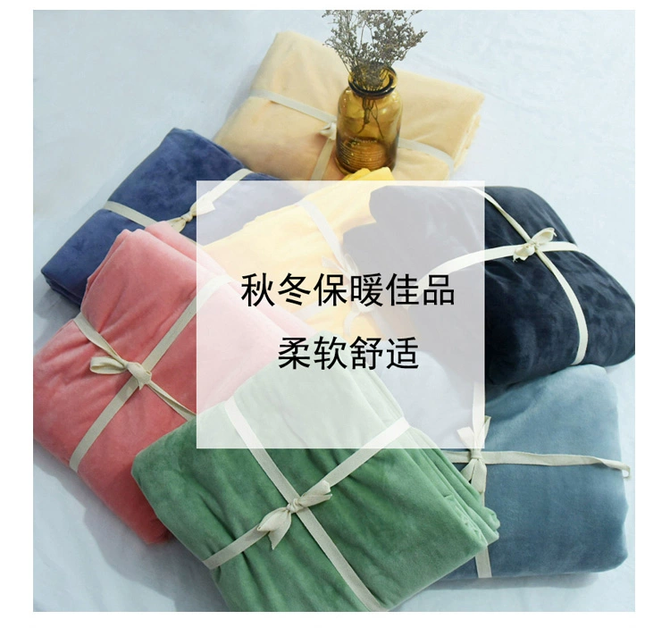 Tấm nhung dày ấm pha lê flannel san hô nhung bé nhung nhung giường nhung 笠 đơn đôi