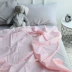 Khăn bông mảnh duy nhất của rắn màu bông twill đồng bằng tối giản Bắc Âu phòng mô hình INS mạng chăn đỏ người đúp - Khăn trải giường ga giường chống thấm nước Khăn trải giường