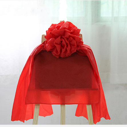 Tea charcoal unveiling flower ball unveiling red cloth suit Bronze wooden plaque Big red flower ball Red cloth ribbon-cutting ceremony