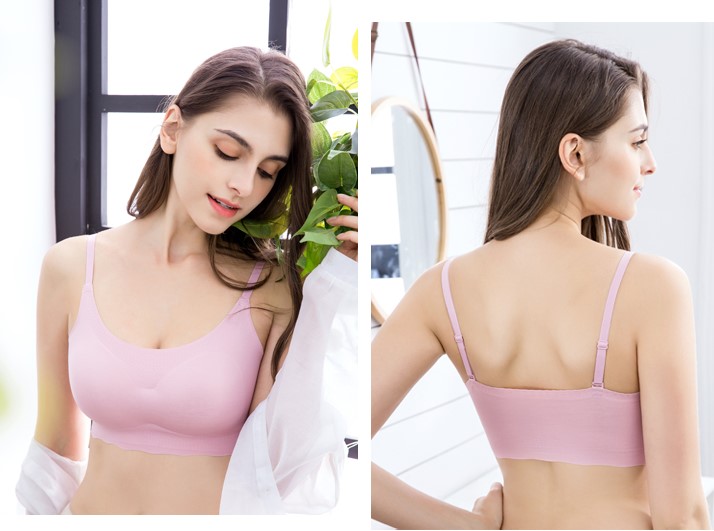 Mô hình vụ nổ Phụ nữ đồ lót Nhật Bản không có vòng thép thu thập áo ngực chống sốc mà không có dấu vết kích thước lớn chạy vest yoga thể thao quần lót bầu