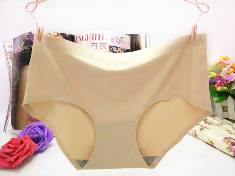 Nhà máy trực tiếp đồ lót liền mạch nữ băng lụa một mảnh đồ lót phụ nữ gợi cảm eo giữa tập tin cotton quần xì áo vú