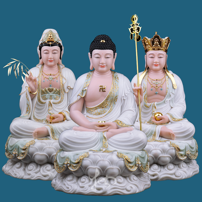Shanghai Saint-Western Saint-Sakyamuni Buddha Buddha in Tibetan Buddha Solid Han Baiyu Statue
