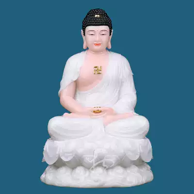 Pure white Jade, King of Tibet, Shakyamuni Guanyin Bodhisattva, Laughing Buddha, Maitreya Buddha, Sahaba, Three saints, white Jade Buddha Statue ornaments