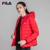 Áo khoác nữ Fila Fila xuống 2018 mùa đông mới trùm đầu dệt ấm áp áo gió thể thao trùm đầu nữ - Thể thao xuống áo khoác Thể thao xuống áo khoác