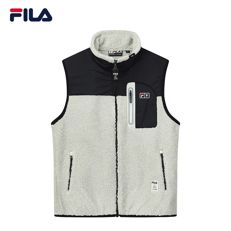 FILA x MIHARA Fila Official Men's Knitted Vest Winter New Patchwork Knitted Vest