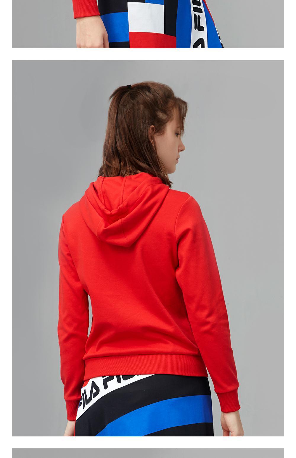 Cặp đôi chính thức của Fila Fila áo len trùm đầu 2019 mùa thu nam và nữ mới dệt kim áo len trùm đầu - Thể thao lông cừu / jumper áo nỉ adidas nam