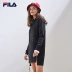 Áo len nữ Fila Fila 2019 xuân mới có khóa kéo có thể được phân chia trong chiếc áo len dài trùm đầu cho nữ - Thể thao lông cừu / jumper áo khoác thu đông Thể thao lông cừu / jumper