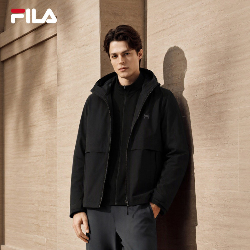 Fila Three-In-One Jacket 26 New Winter Style Men's Business Casual Work Clothing Sports Zipper Warm Top