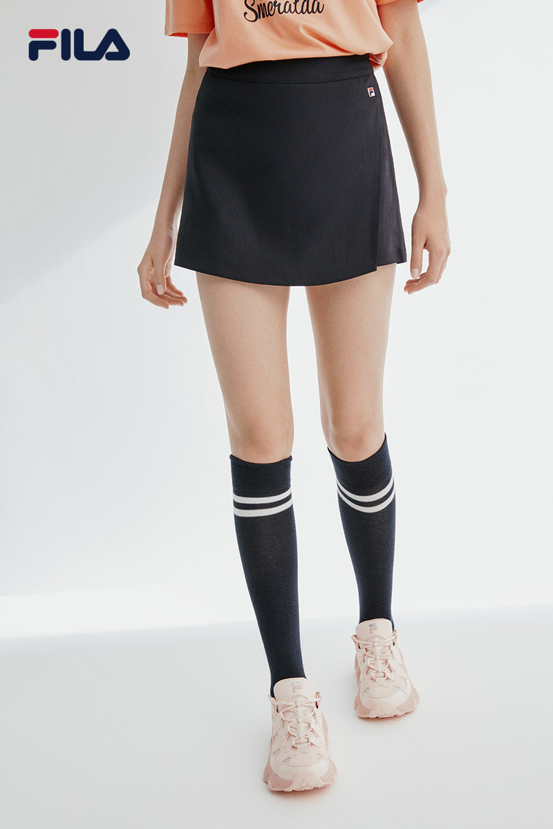 1FILA Official Women's Skirt 2021 Fall New Culottes Trend Versatile Running Sports Short Skirt