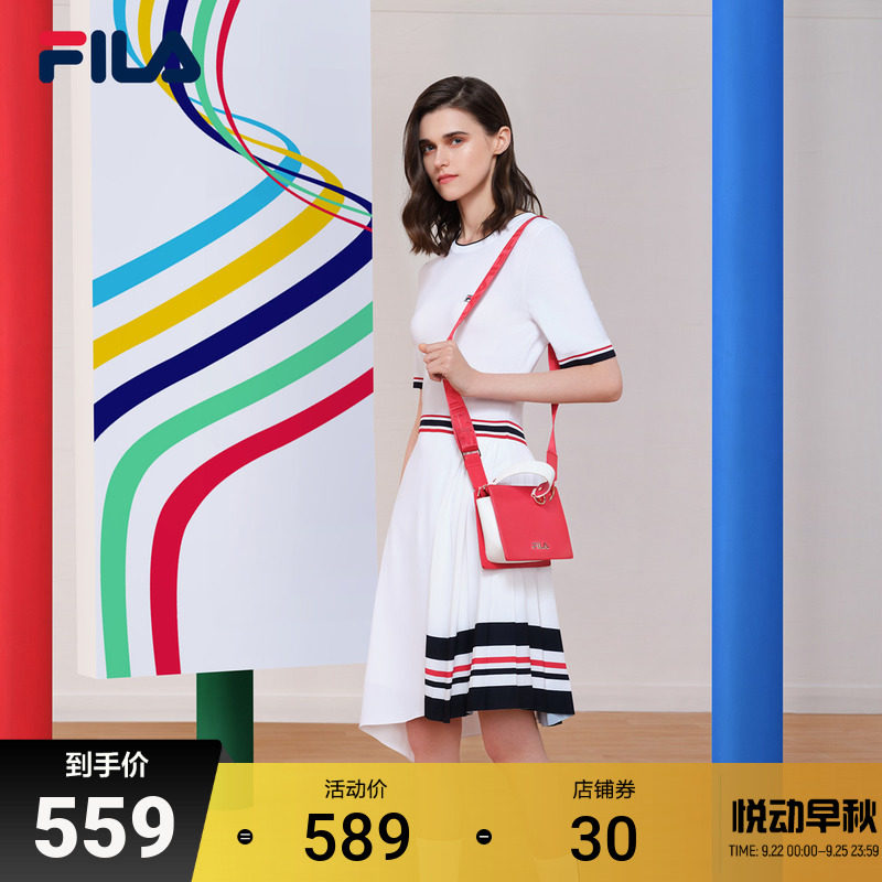 FILA Fila official women's dress autumn new slim fashion casual sports women's skirt