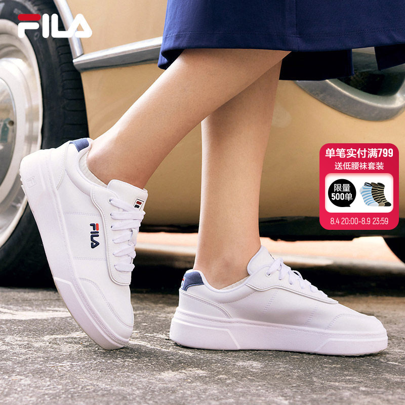 Fila White Sneakers for Women 2026 New Model Women's Shoes Official Flagship Genuine Men's Shoes White Sports Shoes