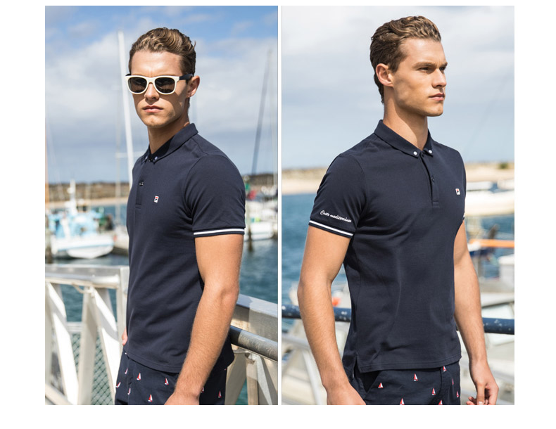 FILA Fila nam ngắn tay áo polo 2018 mùa hè mới hấp thụ độ ẩm thể thao thoáng khí giải trí POLO áo sơ mi nam áo thun nam polo