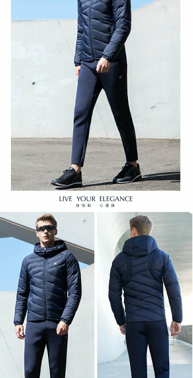 FILA Fila Áo khoác nam màu sáng - Thể thao xuống áo khoác 210