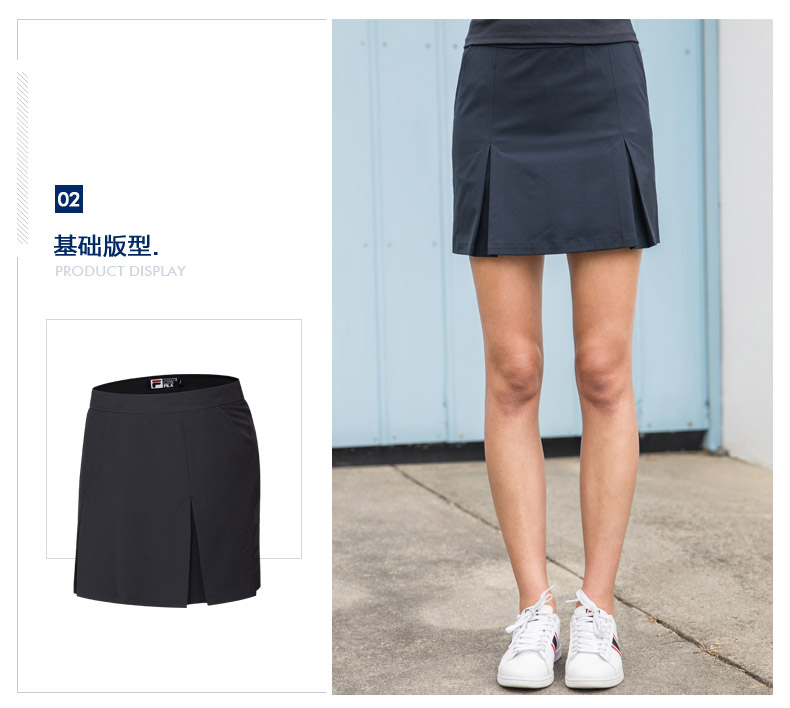 FILA Fila váy 2018 mùa hè mới thoải mái giản dị thể thao váy váy phụ nữ váy thể thao cầu lông