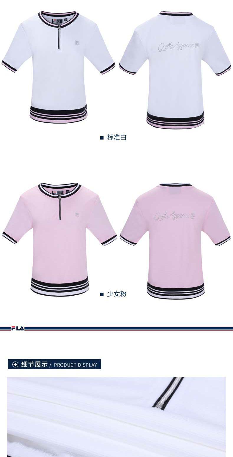 Áo thun nữ Fila Fila chính thức mùa hè đích thực mới dành cho nữ áo len ngắn tay cotton ngắn T nữ - Áo phông thể thao áo tank top
