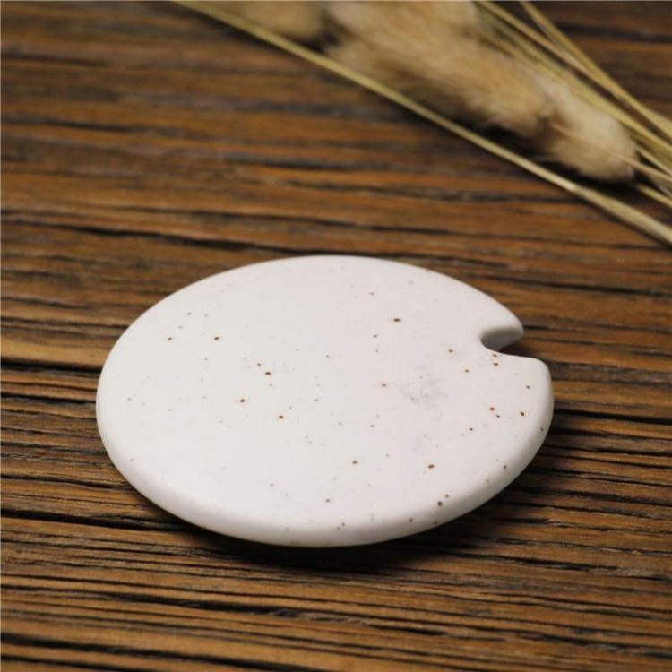 New baby's breath star ceramic cup cover creative mug cover simple coffee cup cover white 7cm cover